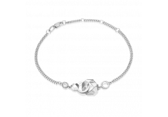 Браслет из белого золота с топазом