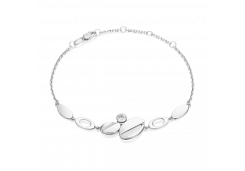 Браслет из белого золота с топазом