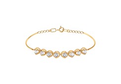 Золотой браслет с фианитом