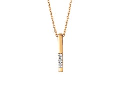 Золотая подвеска с бриллиантом