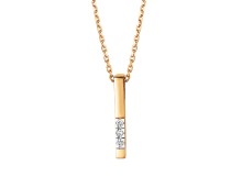 Золотое колье с бриллиантом