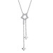 Серебряное колье с фианитом