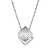 Серебряное колье с бриллиантом