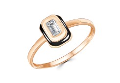 Золотое кольцо с фианитом