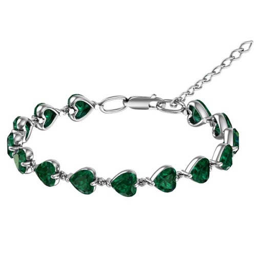 Серебряный браслет с кварцем