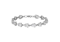 Серебряный браслет с фианитом