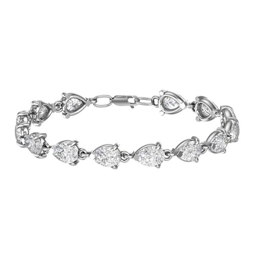 Серебряный браслет с фианитом