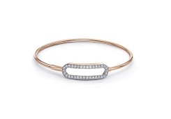 Золотой браслет с фианитом