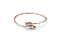 Золотой браслет с фианитом