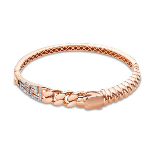 Золотой браслет с фианитом