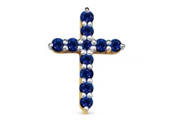 Золотая подвеска с фианитом