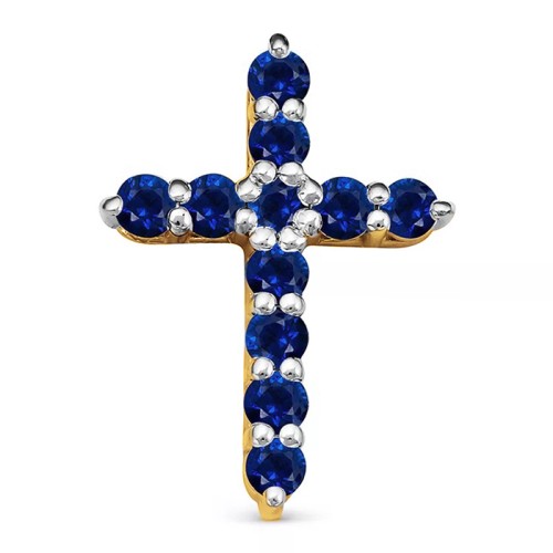 Золотая подвеска с фианитом