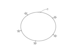 Браслет на ногу из серебра 