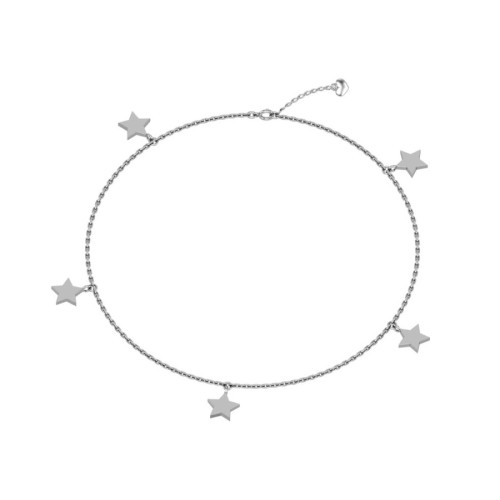 Браслет на ногу из серебра 