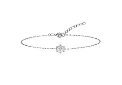 Серебряный браслет с фианитом