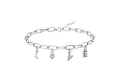 Серебряный браслет с фианитом