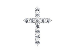 Подвеска из белого золота с фианитом