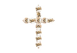 Золотая подвеска с фианитом