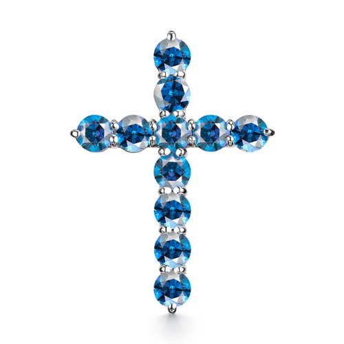 Подвеска из белого золота с фианитом