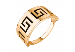 Золотое кольцо с эмалью