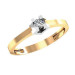 Золотое кольцо с фианитом