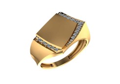 Золотое кольцо с фианитом