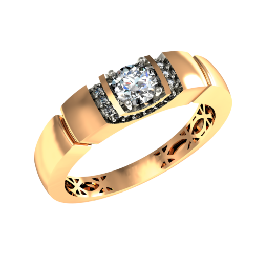 Золотое кольцо с фианитом