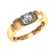 Золотое кольцо с фианитом