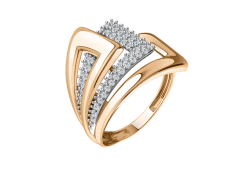 Золотое кольцо с фианитом