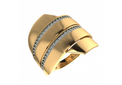 Золотое кольцо с фианитом