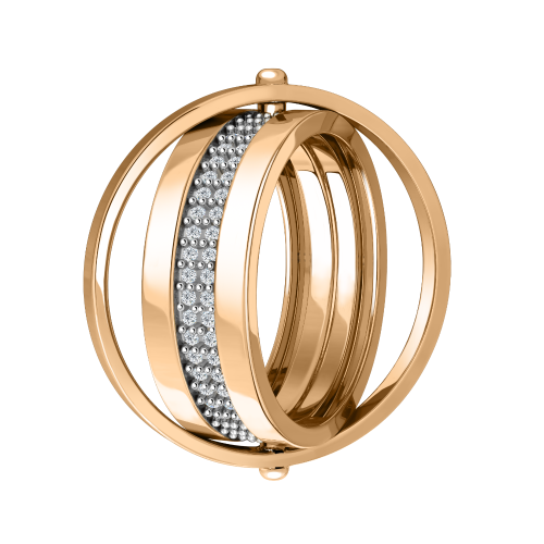 Золотое кольцо с фианитом