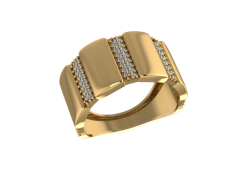 Золотое кольцо с фианитом