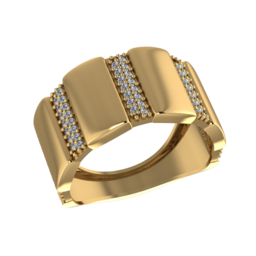 Золотое кольцо с фианитом