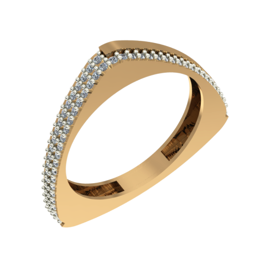 Золотое кольцо с фианитом