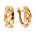 Золотые cерьги классические