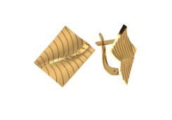 Золотые cерьги классические