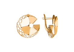 Золотые cерьги классические