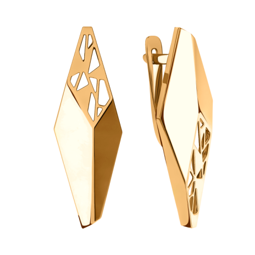 Золотые cерьги классические