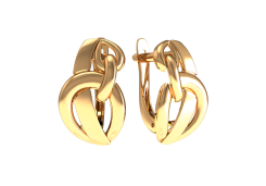 Золотые cерьги классические