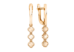 Золотые cерьги висячие