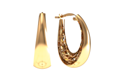 Золотые cерьги классические