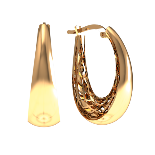 Золотые cерьги классические