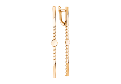 Золотые cерьги висячие