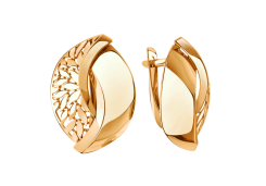 Золотые cерьги классические