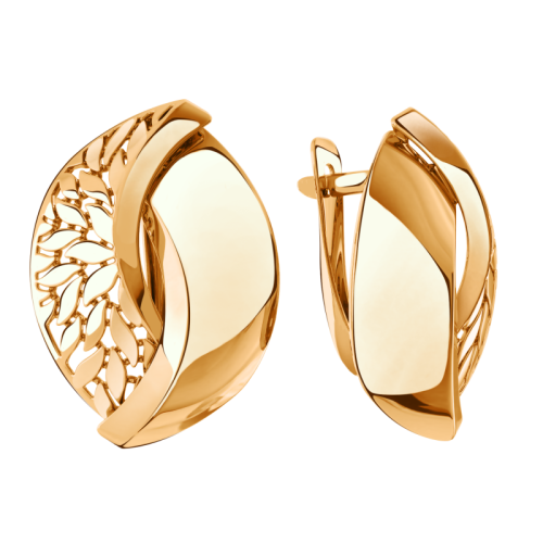 Золотые cерьги классические