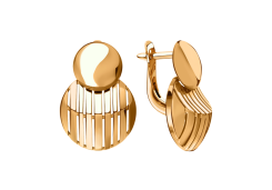 Золотые cерьги классические