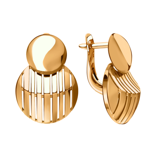 Золотые cерьги классические