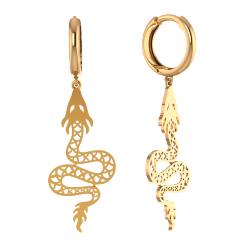 Золотые cерьги висячие