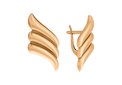 Золотые cерьги классические