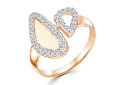 Золотое кольцо с фианитом